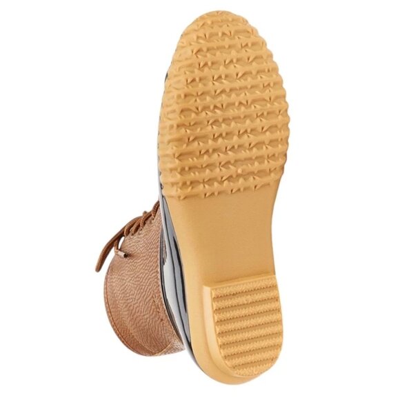 JBU Women's Maplewood Water Resistant Boots Lace Up Brown Black Size 7M - Picture 4 of 5